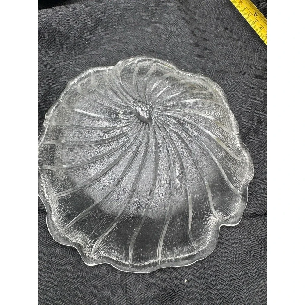 Indiana Glass Lily Pons Clear Glass 7.5